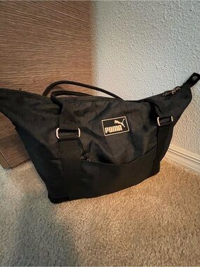 Black Puma Travel Bag w/ Rose Gold Hardware